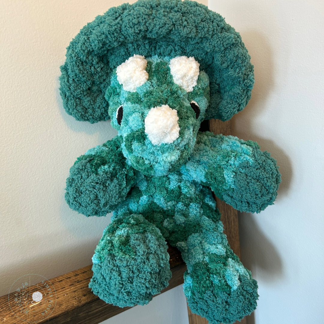 Tommy Jr. mini triceratops snuggler