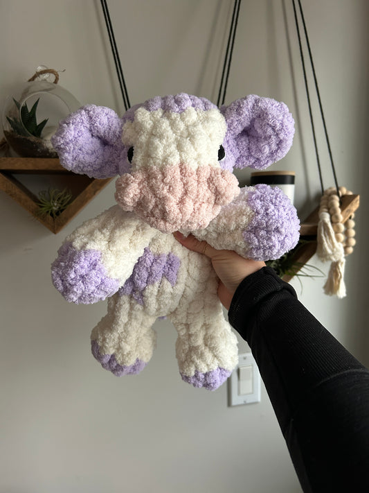 Mini cow snuggler